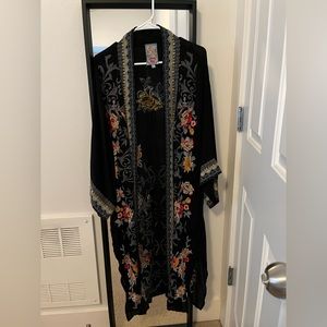 Johnny Was embroidered kimono, size small